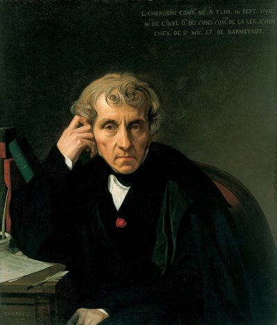 Luigi Cherubini by Jean Auguste Dominique Ingres